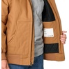 image:imageCarhartt Boys FlannelLined Hooded Canvas Insulated ZipUp Jacket  Polyester Blend  Quilted Polyester Brushed TricotLined Main Body  Everyday WearNew Carhartt Brown