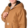 image:imageCarhartt Boys FlannelLined Hooded Canvas Insulated ZipUp Jacket  Polyester Blend  Quilted Polyester Brushed TricotLined Main Body  Everyday WearNew Carhartt Brown