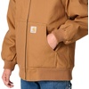 image:imageCarhartt Boys FlannelLined Hooded Canvas Insulated ZipUp Jacket  Polyester Blend  Quilted Polyester Brushed TricotLined Main Body  Everyday WearNew Carhartt Brown