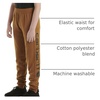 image:imageCarhartt Boys Fleece Logo Sweatpant  CottonBlend Fleece  Designed With An Elastic Waistband And Adjustable  Cozy WarmthBrown Classic