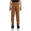 image:imageCarhartt Boys Fleece Logo Sweatpant  CottonBlend Fleece  Designed With An Elastic Waistband And Adjustable  Cozy WarmthCarhartt Brown Classic