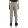 image:imageCarhartt Boys Fleece Logo Sweatpant  CottonBlend Fleece  Designed With An Elastic Waistband And Adjustable  Cozy WarmthCharcoal Grey Heather