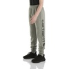 image:imageCarhartt Boys Fleece Logo Sweatpant  CottonBlend Fleece  Designed With An Elastic Waistband And Adjustable  Cozy WarmthCharcoal Grey Heather
