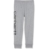 image:imageCarhartt Boys Fleece Logo Sweatpant  CottonBlend Fleece  Designed With An Elastic Waistband And Adjustable  Cozy WarmthCharcoal Heather
