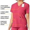 image:imageCarhartt CrossFlex Scrubs for Women VNeck Scrub TopsAzalea