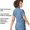 image:imageCarhartt CrossFlex Scrubs for Women VNeck Scrub TopsAzure Blue