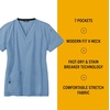 image:imageCarhartt CrossFlex Scrubs for Women VNeck Scrub TopsAzure Blue