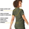 image:imageCarhartt CrossFlex Scrubs for Women VNeck Scrub TopsBasil