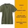 image:imageCarhartt CrossFlex Scrubs for Women VNeck Scrub TopsBasil