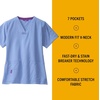 image:imageCarhartt CrossFlex Scrubs for Women VNeck Scrub TopsCeil Blue