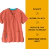 image:imageCarhartt CrossFlex Scrubs for Women VNeck Scrub TopsCoral