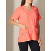 image:imageCarhartt CrossFlex Scrubs for Women VNeck Scrub TopsCoral