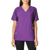 image:imageCarhartt CrossFlex Scrubs for Women VNeck Scrub TopsElectric Violet