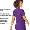 image:imageCarhartt CrossFlex Scrubs for Women VNeck Scrub TopsElectric Violet