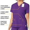 image:imageCarhartt CrossFlex Scrubs for Women VNeck Scrub TopsElectric Violet