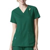 image:imageCarhartt CrossFlex Scrubs for Women VNeck Scrub TopsHunter
