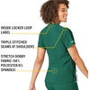 image:imageCarhartt CrossFlex Scrubs for Women VNeck Scrub TopsHunter