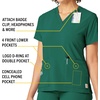 image:imageCarhartt CrossFlex Scrubs for Women VNeck Scrub TopsHunter