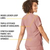 image:imageCarhartt CrossFlex Scrubs for Women VNeck Scrub TopsMauve