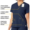 image:imageCarhartt CrossFlex Scrubs for Women VNeck Scrub TopsNavy