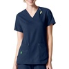 image:imageCarhartt CrossFlex Scrubs for Women VNeck Scrub TopsNavy