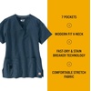 image:imageCarhartt CrossFlex Scrubs for Women VNeck Scrub TopsNavy Heather