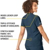 image:imageCarhartt CrossFlex Scrubs for Women VNeck Scrub TopsNavy Heather