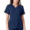 image:imageCarhartt CrossFlex Scrubs for Women VNeck Scrub TopsNavy Heather