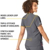 image:imageCarhartt CrossFlex Scrubs for Women VNeck Scrub TopsPewter