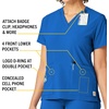 image:imageCarhartt CrossFlex Scrubs for Women VNeck Scrub TopsRoyal