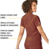 image:imageCarhartt CrossFlex Scrubs for Women VNeck Scrub TopsSable