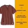 image:imageCarhartt CrossFlex Scrubs for Women VNeck Scrub TopsSable