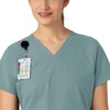 image:imageCarhartt CrossFlex Scrubs for Women VNeck Scrub TopsSummer Blue