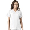 image:imageCarhartt CrossFlex Scrubs for Women VNeck Scrub TopsWhite