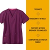 image:imageCarhartt CrossFlex Scrubs for Women VNeck Scrub TopsWine