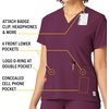 image:imageCarhartt CrossFlex Scrubs for Women VNeck Scrub TopsWine