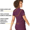 image:imageCarhartt CrossFlex Scrubs for Women VNeck Scrub TopsWine