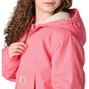 image:imageCarhartt Girls Zip Front Canvas Insulated Hooded Active Jac  100 Cotton  Midweight 100 Cotton Canvas Shell Sherpa Fleece  Cozy WarmthPink