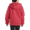 image:imageCarhartt Girls Zip Front Canvas Insulated Hooded Active Jac  100 Cotton  Midweight 100 Cotton Canvas Shell Sherpa Fleece  Cozy WarmthRaspberry