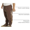 image:imageCarhartt Kids CK8449 Quilted Jersey Logo Sweatpant  BoysBrown