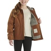 image:imageCarhartt Kids CP9547 Canvas Insulated Hooded Jacket  GirlsCarhartt Brown