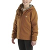 image:imageCarhartt Kids CP9547 Canvas Insulated Hooded Jacket  GirlsCarhartt Brown