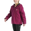 image:imageCarhartt Kids CP9547 Canvas Insulated Hooded Jacket  GirlsSierra Plum Caspian