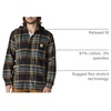 image:imageCarhartt Mens 107011 Rugged Flex Relaxed Fit Flannel Fleece Lined HBlackGreenstone