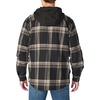 image:imageCarhartt Mens 107011 Rugged Flex Relaxed Fit Flannel Fleece Lined HBlackMud Gray