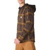 image:imageCarhartt Mens 107011 Rugged Flex Relaxed Fit Flannel Fleece Lined HDark Brown