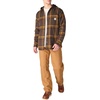 image:imageCarhartt Mens 107011 Rugged Flex Relaxed Fit Flannel Fleece Lined HDark Brown