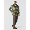 image:imageCarhartt Mens 107011 Rugged Flex Relaxed Fit Flannel Fleece Lined HForestry Green