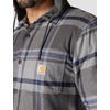 image:imageCarhartt Mens 107011 Rugged Flex Relaxed Fit Flannel Fleece Lined HGravel