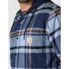 image:imageCarhartt Mens 107011 Rugged Flex Relaxed Fit Flannel Fleece Lined HNavy
